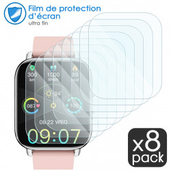 [Pack x8] Film de Protection pour Ordtop Smartwatch 1,69 Montre Sport Podometre Cardiofrequencemètre