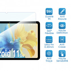 Protection en Verre Fléxible pour Tablette Ouzrs M1 Android 11