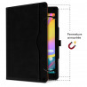 Étui Housse de Protection Support Noir pour Apple iPad Air 1 / Air 2 (9.7 Pouces)