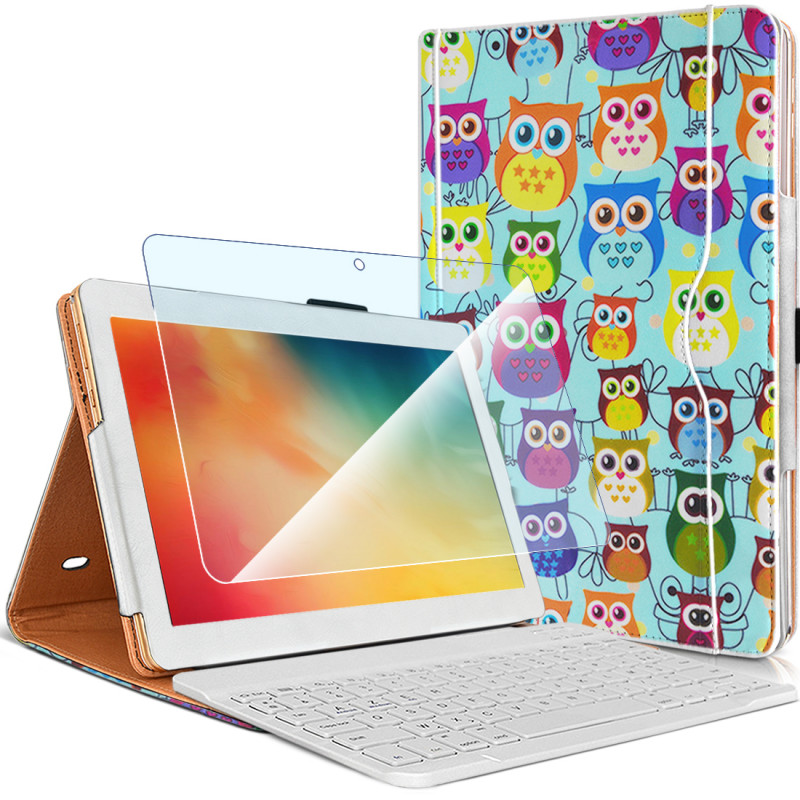 Pack Etui (MV06) + Clavier Azerty + Verre Flexible pour Tablette Blackview Tab 8 10,1 pouces