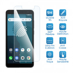 Verre Fléxible Dureté 9H pour Smartphone Essentielb HEYou 20+ (Pack x2)