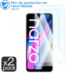 Verre Fléxible Dureté 9H pour Smartphone Realme Narzo 50A Prime (Pack x2)