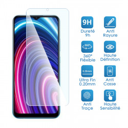 Verre Fléxible Dureté 9H pour Smartphone REALME C25Y (Pack x2)