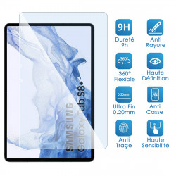 Écran Protection en Verre Trempé pour Samsung Galaxy Tab S8 Plus 12,4 Pouces [Pack x2]