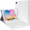 Étui Blanc Clavier Azerty Bluetooth pour Samsung Galaxy Tab S6 Lite 10.4"  P610