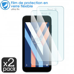 Verre Fléxible Dureté 9H pour Smartphone Wiko Y52 (Pack x2)