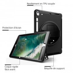 Coque Protection Intégrale Support (Noir) pour Apple iPad Air 3è Gen 10.5