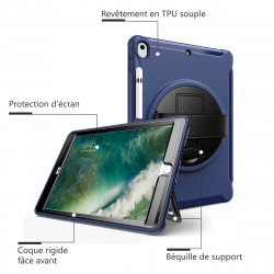 Coque Protection Intégrale Support (Bleu Foncé) pour Apple iPad Air 3è Gen 10.5