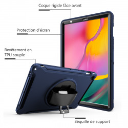 Coque Protection Intégrale (Bleu Foncé) pour Samsung Galaxy Tab A SM-T510 (10.1" 2019)