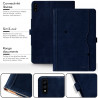 Clavier AZERTY + Étui de Protection Noir pour Samsung Galaxy Tab S7 (11" SM-T870)