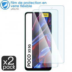 Verre Flexible Dureté 9H pour Smartphone Poco X5 5G (Pack x2)