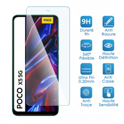 Verre Flexible Dureté 9H pour Smartphone Poco X5 5G (Pack x2)