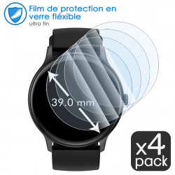 [Pack x4] Verre Flexible Dureté 9H pour Montre Connectée (Circulaire, 39mm)