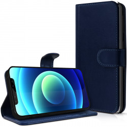 Étui Portefeuille (Bleu 2-D) pour Smartphone Altice E25