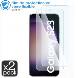 Verre Flexible Dureté 9H pour Smartphone Samsung Galaxy S23 (Pack x2)