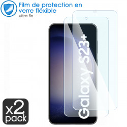 Verre Flexible Dureté 9H pour Smartphone Samsung Galaxy S23+ (Pack x2)