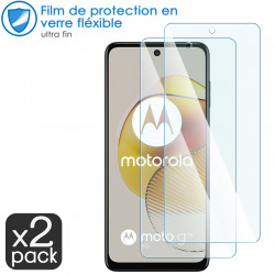 Verre Flexible Dureté 9H pour Smartphone Motorola Moto G73 (Pack x2)