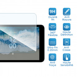 Protection d'écran en Verre Flexible pour Tablette Nokia T10 8 pouces