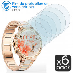 [Pack x6] Protection Écran Verre Flexible pour ZKCREATION Montre Connectée Femme