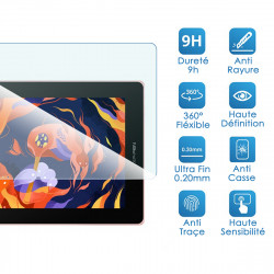 Protection en Verre Fléxible pour XP-Pen Artist 16 2nd Generation Tablette 16 pouces