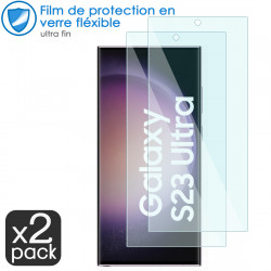 Verre Fléxible Dureté 9H pour Smartphone Samsung Galaxy S23 Ultra (Pack x2)