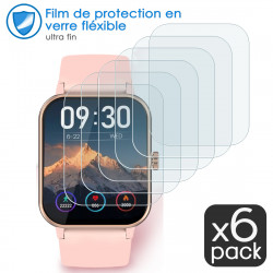 [Pack x6] Protection Écran Verre Flexible pour Jugeman 1.69" Montre Connectée Femme