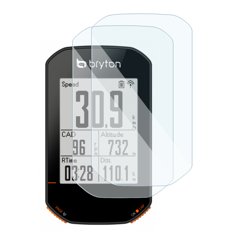 (Pack x2) Protection d'écran pour Bryton Compteur de vélo Rider 320 GPS