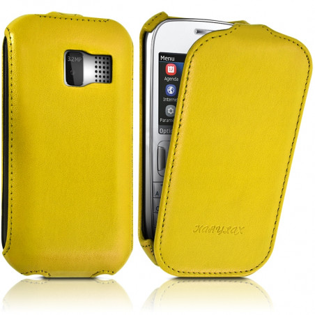 Housse Etui Coque Rigide à Clapet pour Nokia Asha 302 + Film de Protection