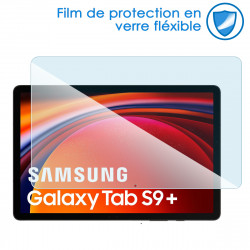 Protection en Verre Fléxible compatible pour Samsung Galaxy Tab S9 Plus (12,4 pouces)