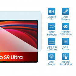 Protection en Verre Fléxible compatible pour Samsung Galaxy Tab S9 Ultra (14,6 pouces)