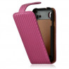 Housse coque étui gaufré pour Samsung Galaxy S i9000 couleur rose fushia