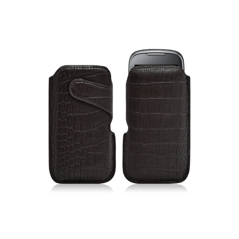 Housse coque étui pochette style croco pour Samsung Galaxy ace