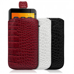 Pochette Universel S Style Croco (Rouge, Blanc, Noir) pour Lecteur MP3 Bluetooth Innioasis (Pack x3)
