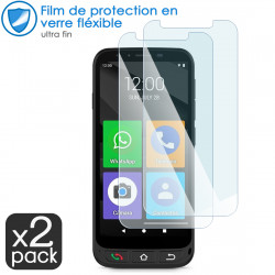 Protection Ecran Verre Fléxible Dureté 9H pour Smartphone SPC ZEUS 4G Pro (Pack x2)