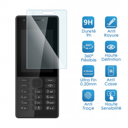 Verre Fléxible Dureté 9H pour Smartphone Nokia 105 (Pack x2)