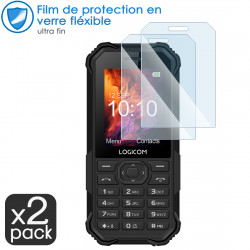 Verre Fléxible Dureté 9H pour Smartphone Logicom XTREM-30 (Pack x2)