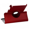 Housse coque étui pour Apple iPad Mini de luxe avec sytème de rotation à 360 degrès couleur rouge