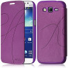 Coque Housse Etui à rabat latéral et porte-carte couleur Violet pour Samsung Grand Duos (G7102) + Film de Protection