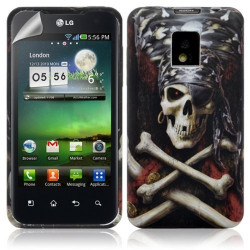 Housse coque étui en gel pour LG Optimus 2X + film protecteur