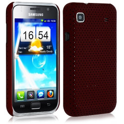 Housse étui coque rigide pour Samsung Galaxy S i9000 couleur rouge