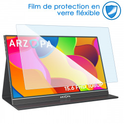 Protection en Verre Fléxible pour ARZOPA Ecran Portable (16.1 Pouces)