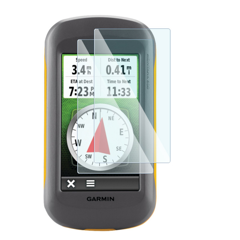 Verre Fléxible Dureté 9H pour GPS Garmin Montana 650t  - 4 pouces (Pack x2)