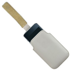 Housse coque étui pochette blanc pour Apple Ipod Touch 1G/2G/3G + Stylet