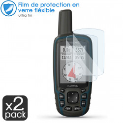 Verre Fléxible Dureté 9H pour GPS Garmin GPSMAP 64x (Pack x2)