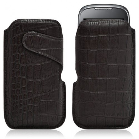 Housse coque étui pochette style croco pour Samsung Player 5 S5560