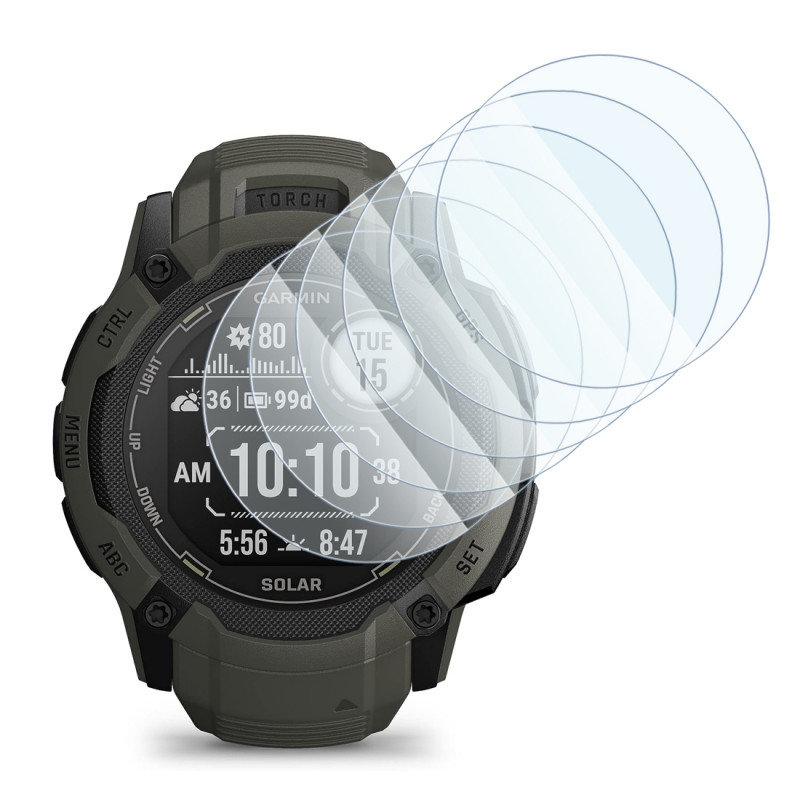 [Pack x6] Film de Protection pour Montre Connectée Garmin Instinct 2X - Solar - 50 mm