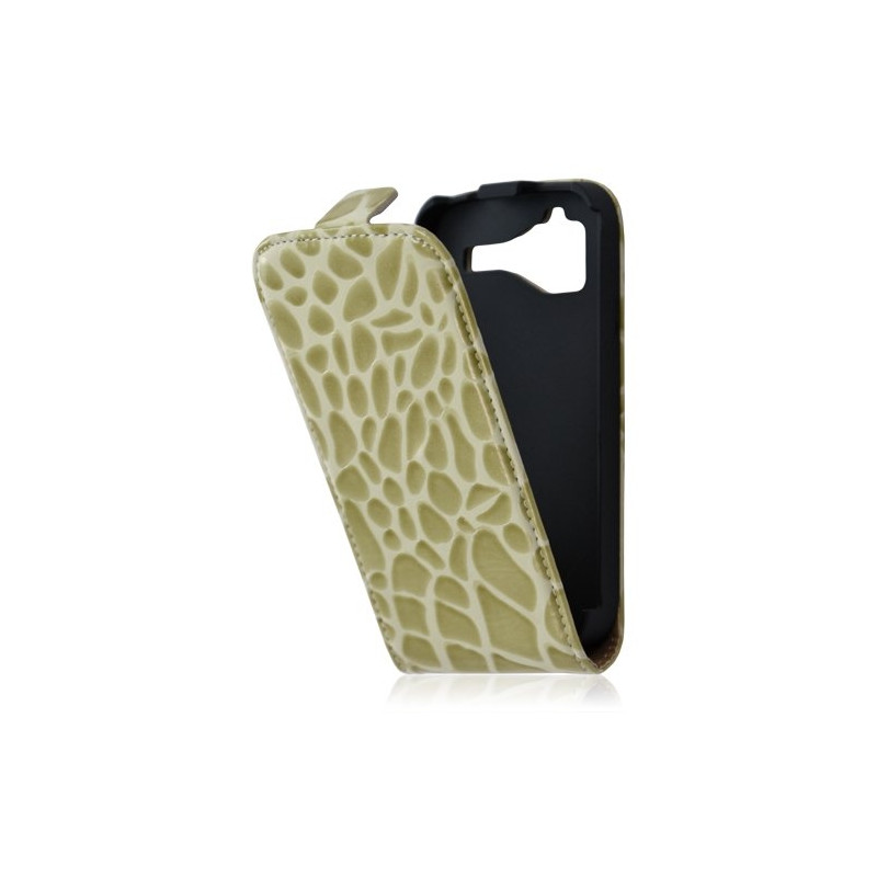 Housse étui coque style crocodile pour HTC Sensation