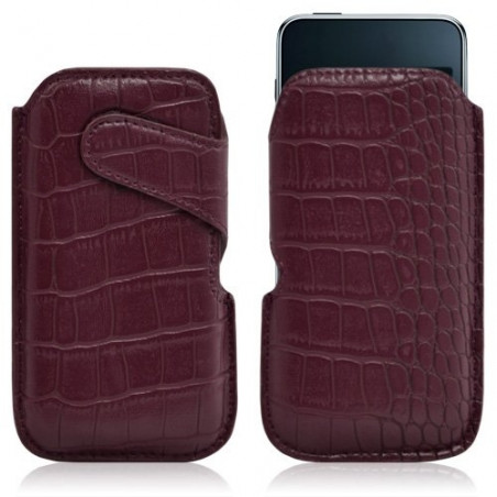 Housse coque étui pochette style croco pour Apple Ipod Touch 1G/2G/3G