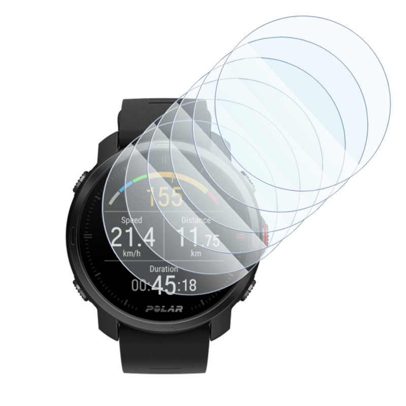 [Pack x6] Verre Fléxible Dureté 9H pour Polar Grit X Montre Connectée 1.2 pouces