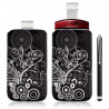 Housse coque étui pochette pour Sony Ericsson Xperia Kyno avec motif + Stylet luxe